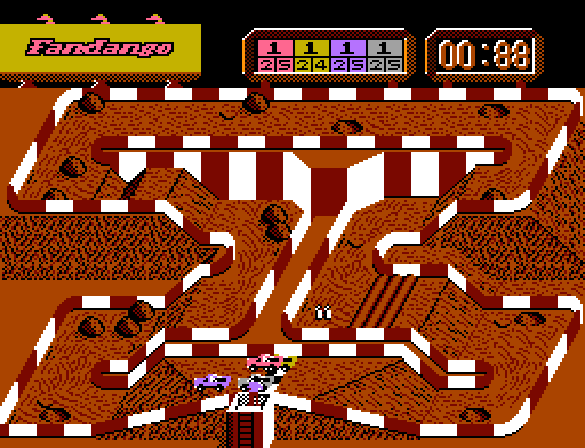 Ivan Ironman Super Off Road - NES game screenshot (1990) by Tradewest